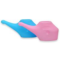 Set di 2 vasi in plastica per la pulizia nasale | Vaso Neti rosa e blu per coppie, design compatto e adatto ai viaggi, trattamento naturale per seni, infezioni e congestioni