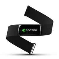 COOSPO H9Z Cardiofrequenzimetro Ricaricabile Bluetooth 5.0/ANT+, Fascia Cardio HRM Fitness Tracker Impermeabile IP67, Compatibile con Wahoo, Zwift, Strava, Elite HRV