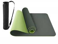 ComFyMat - Tappetino da yoga antiscivolo per allenamento per pilates, meditazione, donne, uomini, fitness, 183 x 61 x 6 mm (pino/erba)