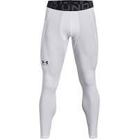 Under Armour HeatGear Pantaloni Leggings Sportivi, Uomo, Bianco (White/Black), M