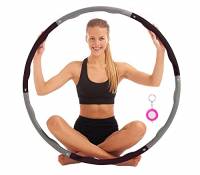 Hula Hoop Fitness Componibile Da 68 a 88 cm Massggio Addominali Dimagrante Rotazione 360