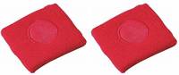 2 pezzi Polsino parasudore, in spugna, (75% Cotton/10% Nylon/15% Spandex) 7 colori (rosso)