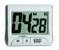 TFA Dostmann 38.2021.02 -Timer e cronometro digitale, Metallo, Bianco