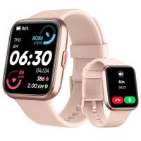 Tensky Smartwatch Donna Uomo 1.8" Orologio Chiamate e Risposta Alexa Integrata Smart Watch con Cardiofrequenzimetro SpO2 Stress, 100 modalità Sport, Monitoraggio del Sonno IP68, per Android iOS