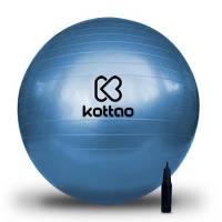 KOTTAO Palla Fitness per Pilates, Gravidanza, Parto (75cm, Blu). Fitball Anti-scoppio per Ginnastica, Allenamento Core Training Attrezzi Palestra Casae. Yoga Accesori