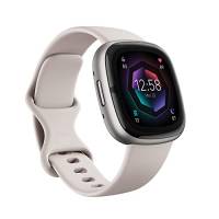 Fitbit Sense 2 Smartwatch Unisex-Adulto, Bianco Lunare, ‎4.03 X 4.03 X 1.12 Cm