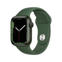 Apple Orologio Serie 7 (GPS, 41mm) - Cassa In Alluminio Verde Con Cinturino Trifoglio Sport (Ricondizionato)