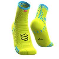 Compressport PRO Racing Socks v3.0 Run High, Calzini da Gara Unisex-Adult, Giallo, T3 (42-44 EU)