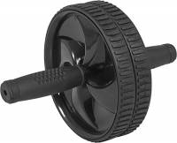 AB Roller con tappetino 27 x 18 cm, manici in gomma, nero - Ab Wheel, AB Wheel, Ab Roller, Abs Machine, Ab Wheel, AB Circle Trainer, Workout