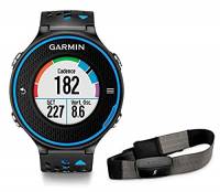 Garmin Forerunner 620 HRM Run Bundle GPS Running, Include Fascia Cardio Premium HRM-Run, Nero/Blu (Ricondizionato) )