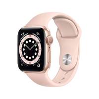 Apple Watch Series 6 GPS, cassa in alluminio color oro da 40 mm con cinturino Sport rosa sabbia - Regular (Ricondizionato)