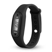 Xmiral Tracker Avanzato per Fitness e Benessere Uomo Adulto Run Step Watch Bracciale Pedometro Contacalorie LCD digitale a distanza nero taglia unica