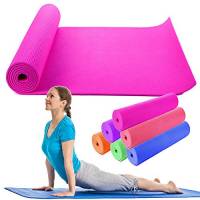 OUTLETISSIMO® Tappetino Yoga Tappeto Fucsia Pilates MATERASSINO Fitness Aerobica 173X61 Soft
