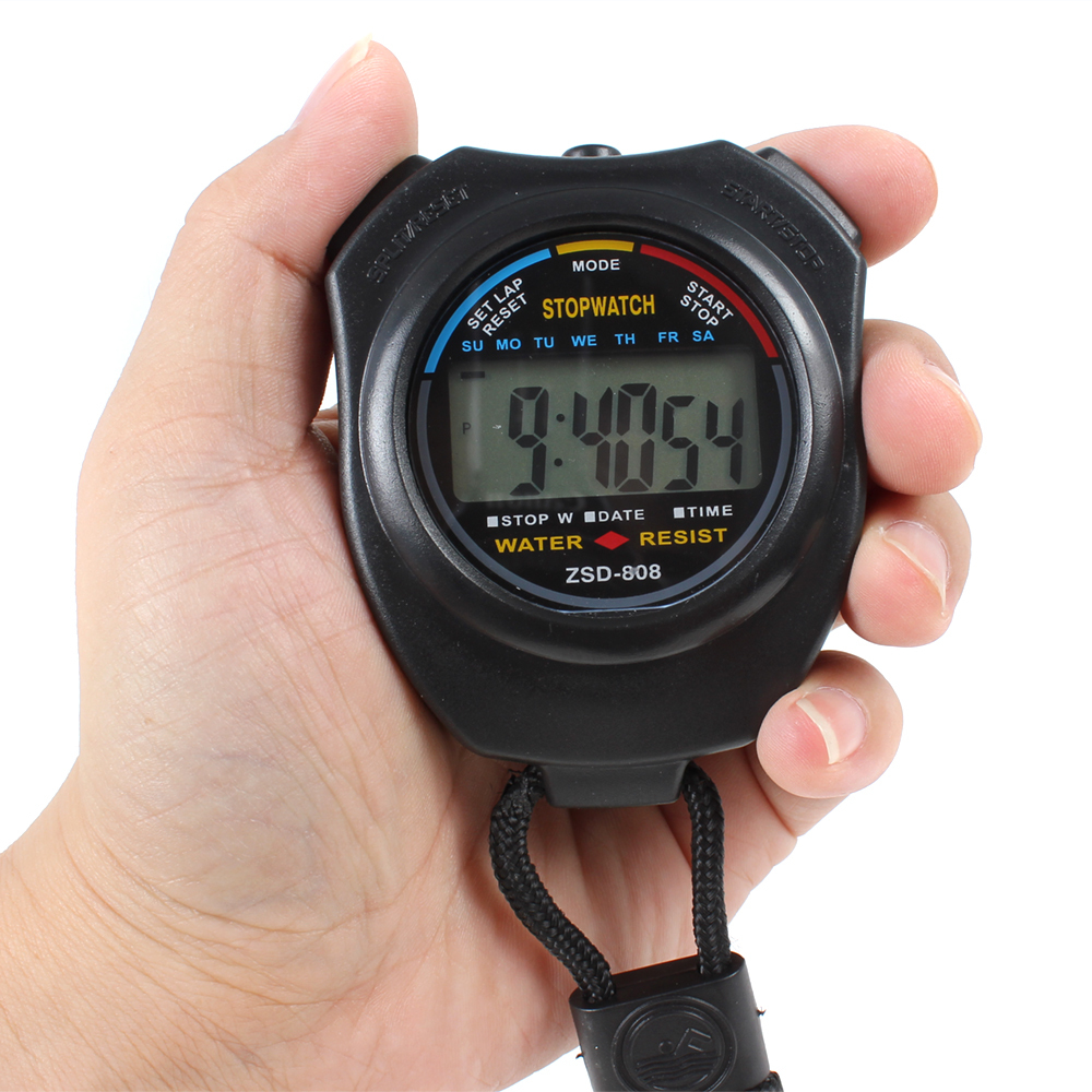 Modalità Ritmo Include Cordino per allenatori Sport FCXJTU Cronometro professionale Timer 1/10/100 Lap Split Memoria Cronometro Digitale Timer Calendario Allarme 