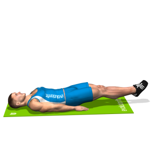 addominali leg knee raise inizio