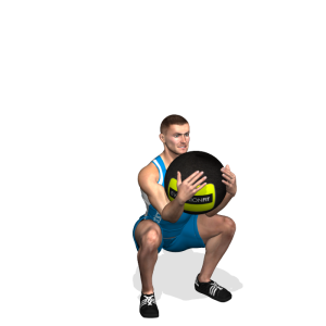 QUADRICIPITI GOBLET SQUAT WALLBALL BG