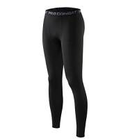 Smatstyle Pantaloni a Compressione da Uomo Calzamaglia Sportiva Base Layer Leggings Uomo Fitness Running Tights for Gym Jogging (M, Nero)