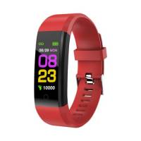 Smartwatch Uomo Donna,Orologio Fitness Cardiofrequenzimetro/SpO2/Sonno/Contapassi, Notifiche Smart Watch Activity Tracker per iOS Android con Bluetooth 4.0 Batteria 90mha (Rosso)