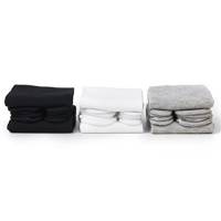 Rosenice - 3 paia di calzini tabi, elastici, in cotone (bianco + nero + grigio)