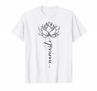 T-shirt regalo Namaste Flower Yoga Lover Kundalini Zen Maglietta