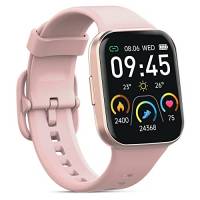 Smartwatch Donna, Orologio Fitness 1.69'' HD Smart Watch, 25 Sportive Activity Fitness Tracker, Sonno Cardiofrequenzimetro, IP68 Impermeabile/Contapassi/Cronometro/Notifiche Messaggi Android iOS, Rosa