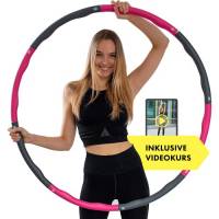 GreenWise™ Hula Hoop - Pneumatico sportivo per adulti per la perdita di peso, per massaggio fitness, design ondulato, 6-8 segmenti, con borsa per il trasporto