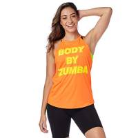 Zumba Fitness Zumba Activewear Fitness Training High Neck Tank Top Graphic Dance Abbigliamento Sportivo Donna Canotta a Collo Alto, Orange You Hot, XL