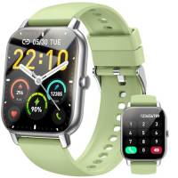 zakotu Smartwatch Donna Uomo con Effettua/Risposta Chiamate, Orologio Fitness Smart Watch con Contapassi/Cardiofrequenzimetro/Cronometro, Impermeabil IP68 Fitness Tracker per Android iOS