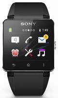 Sony Unisex Acqua protetto Android Black Watch Smartwatch 2 LCD 4,1 cm, Black, N