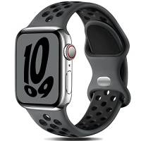 Gulemfy Compatibile per Apple Watch Cinturino - Cinturino 44mm 42mm 45mm 49mm 38mm 40mm 41mm, Sportiva Cinturini Silicone Morbido e Traspirante per iWatch Series SE 8 7 6 5 4 3 Ultra