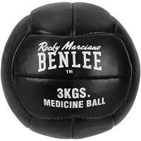 BENLEE Rocky Marciano Unisex - Adulto Paveley Artificial Pelle Medicine Ball, Black, 3 kg